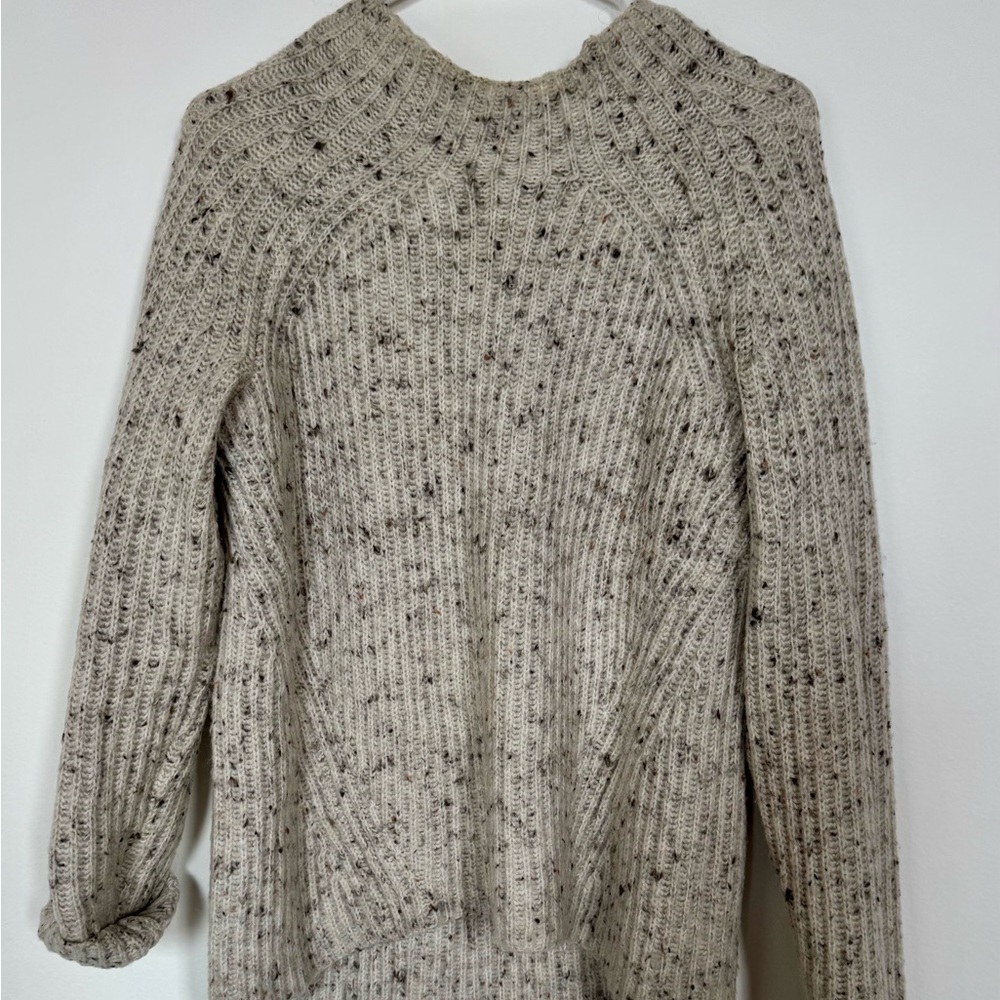 Madewell Speckled Cream Mockneck Sweater